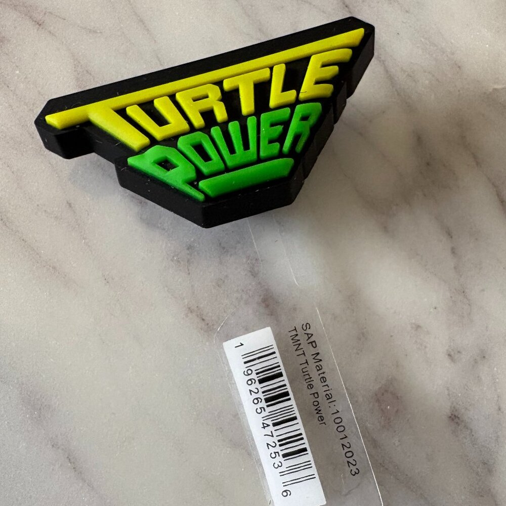 JIBBITZ Crocs Charm Ninja Turtle Power TMNT Glow In Dark NWT